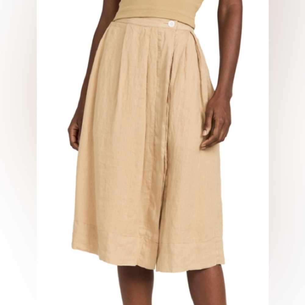 Alex Mill Kelsey Skirt In Linen In Vintage Khaki